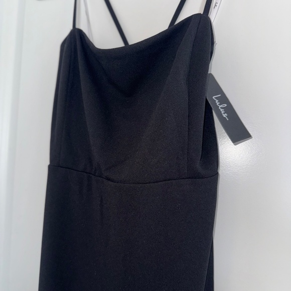 Charming Endearment Black Lace-Up Trumpet Maxi Dress sz XL NWT - Picture 8 of 12